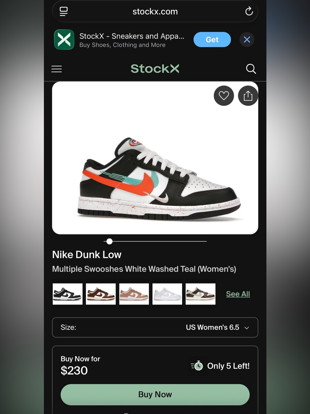 Lunar New Year multi swoop Nike Dunks